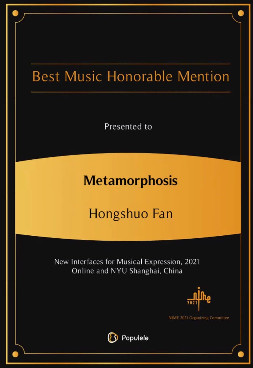 NIME Best Music Honorable Mention